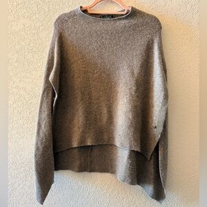 LAUREN RALPH LAUREN Women’s Gray Sweater Poncho One Size